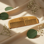 Premium Wooden Wide-Tooth Comb – Anti-Breakage Detangling Comb