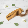 Premium Wooden Wide-Tooth Comb – Anti-Breakage Detangling Comb