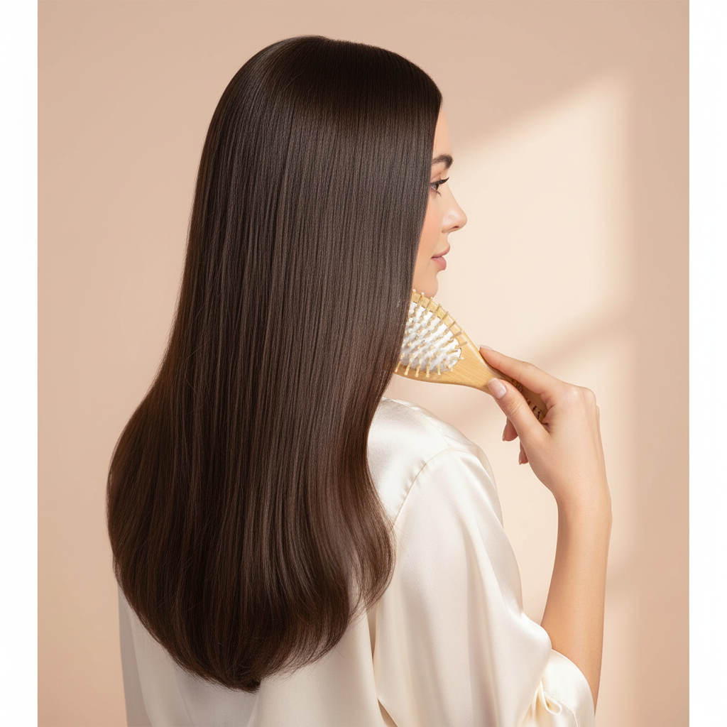 Premium Wooden Hair Brush – Anti-Breakage & Scalp Massage