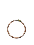 Hammered Anklet Beaded Ends