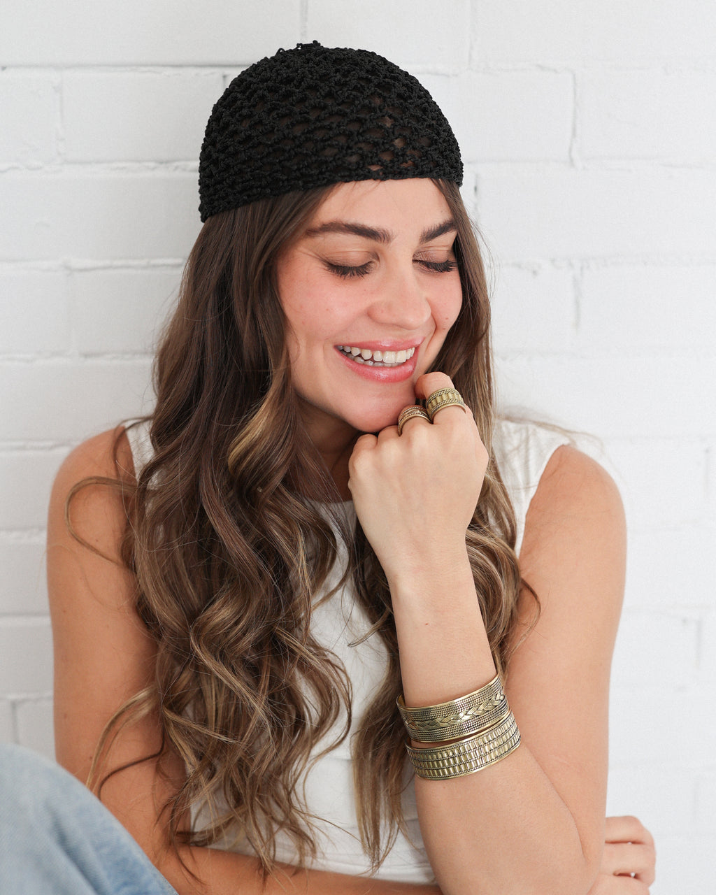 Summer Mesh Beanie – Handmade Crochet Boho Cap