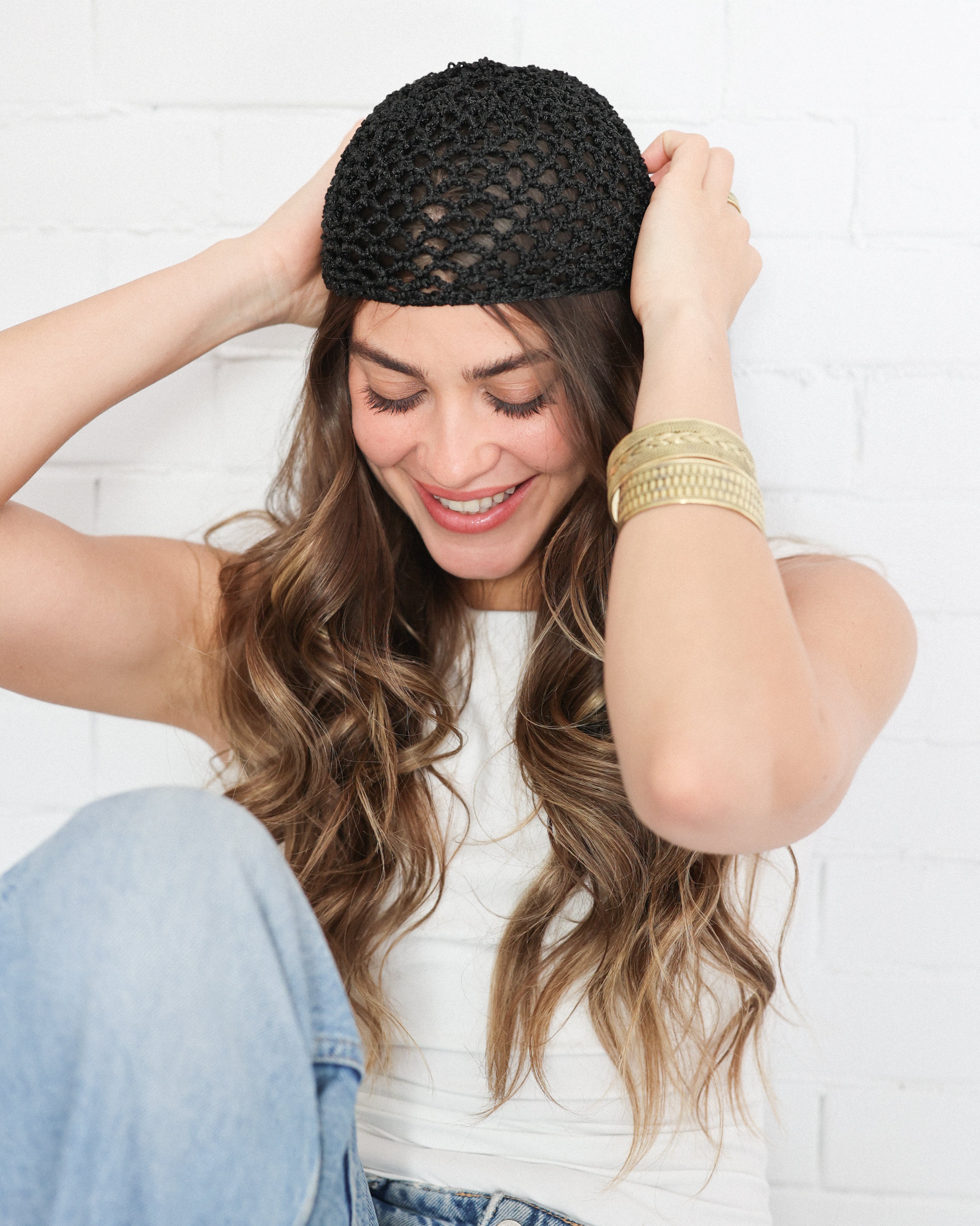 Summer Mesh Beanie – Handmade Crochet Boho Cap