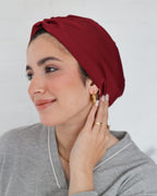 The Satin Bonnet - Burgundy