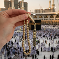 33 Beads Natural Brass Tasbih – Kaaba Key Design with Quranic Engraving