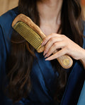 Brass & Olive Wood Comb