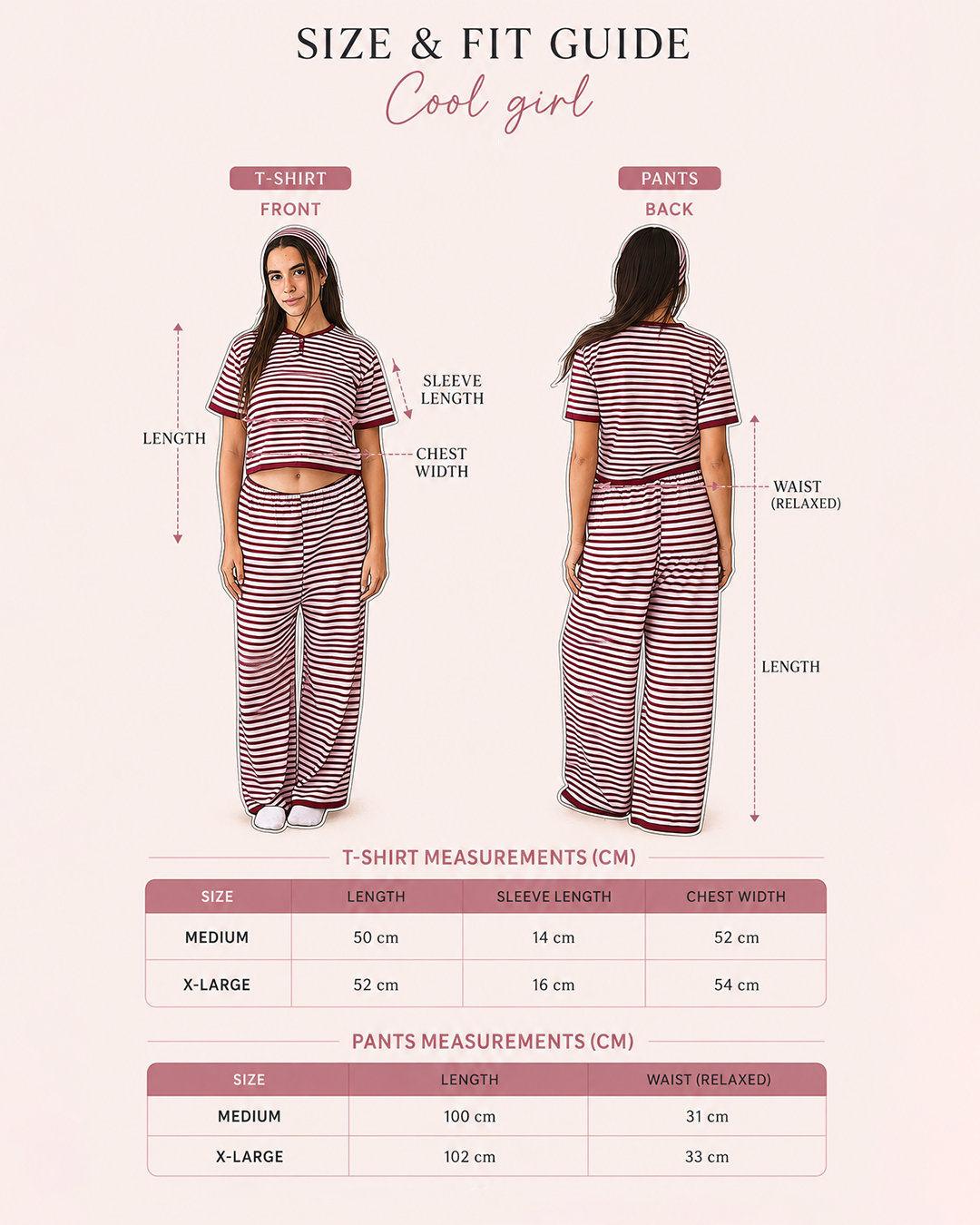 ⁠Cool Girl Uniform 3p Set