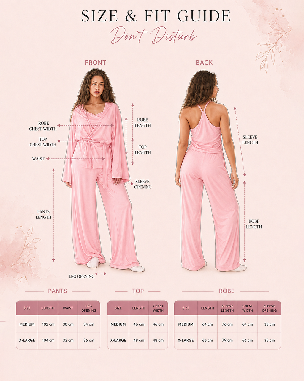 Don’t disturb pj- 3 piece set -Cherry kiss