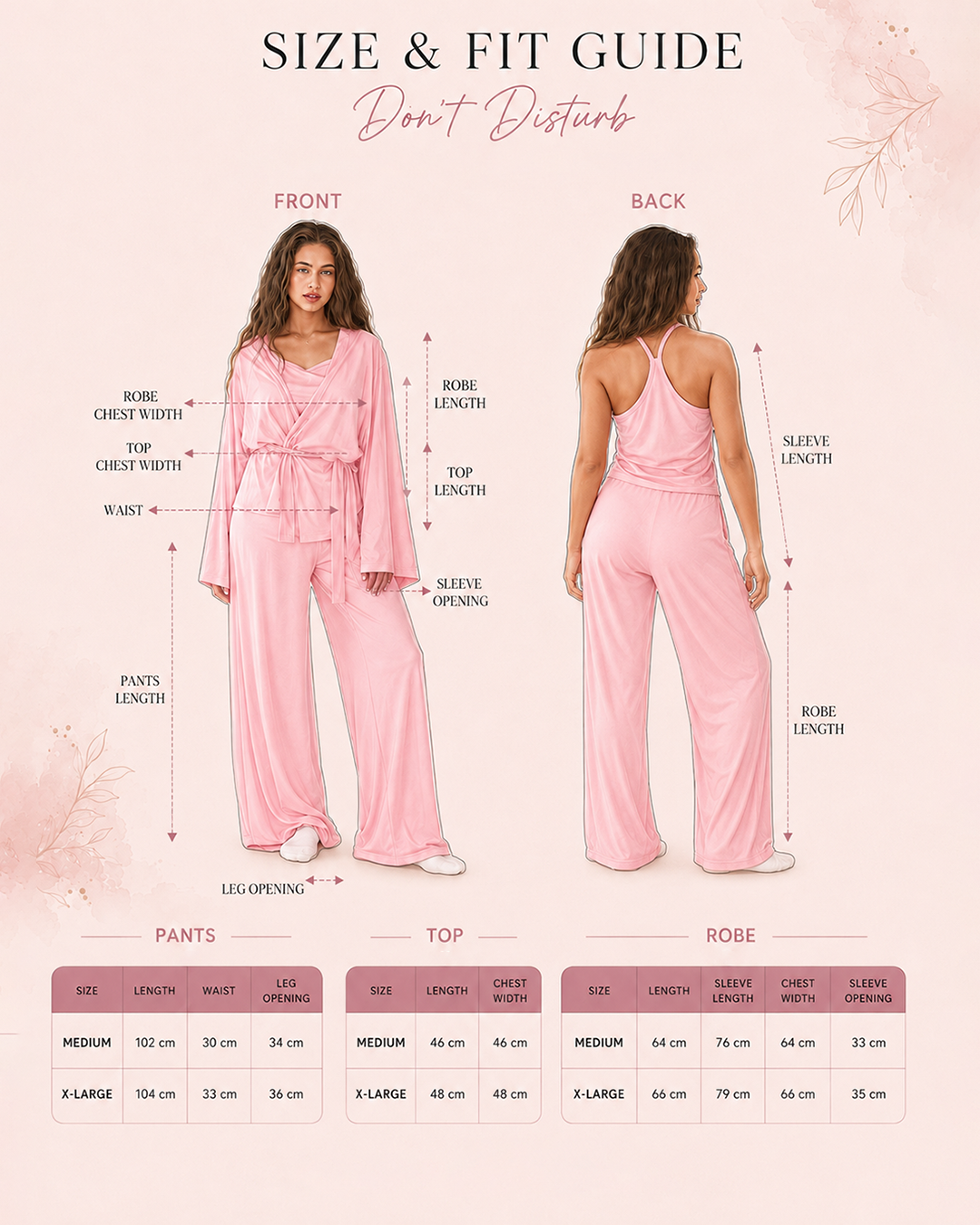Don’t disturb pj- 3 piece set -Cherry kiss
