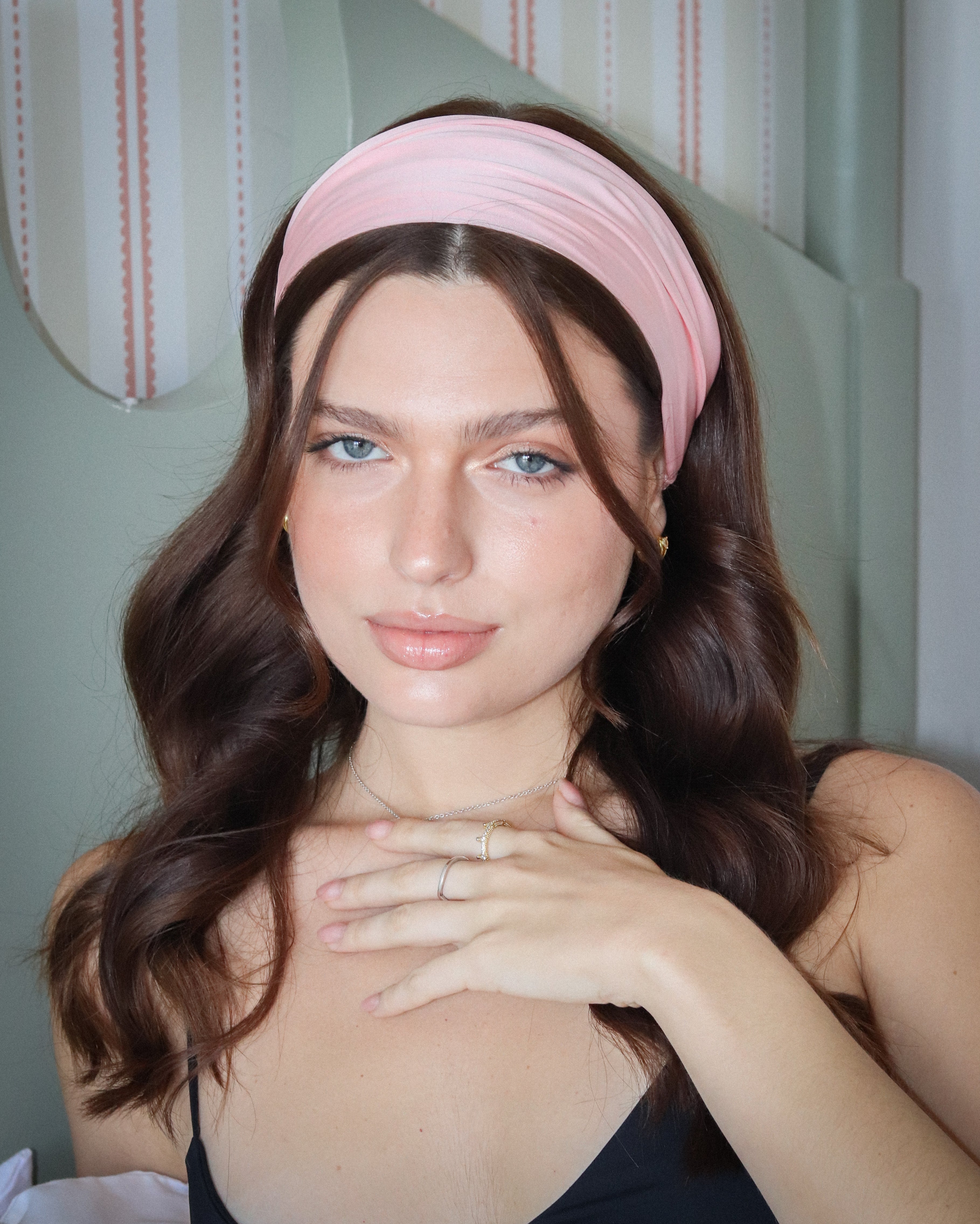 Silk Headband - Soft Pink