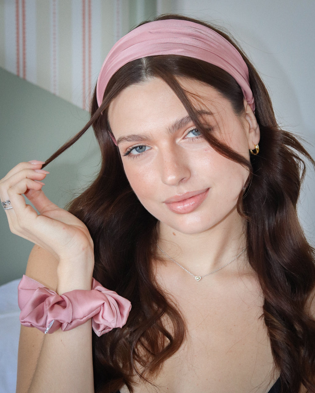 Silk Headband - Dusty Rose