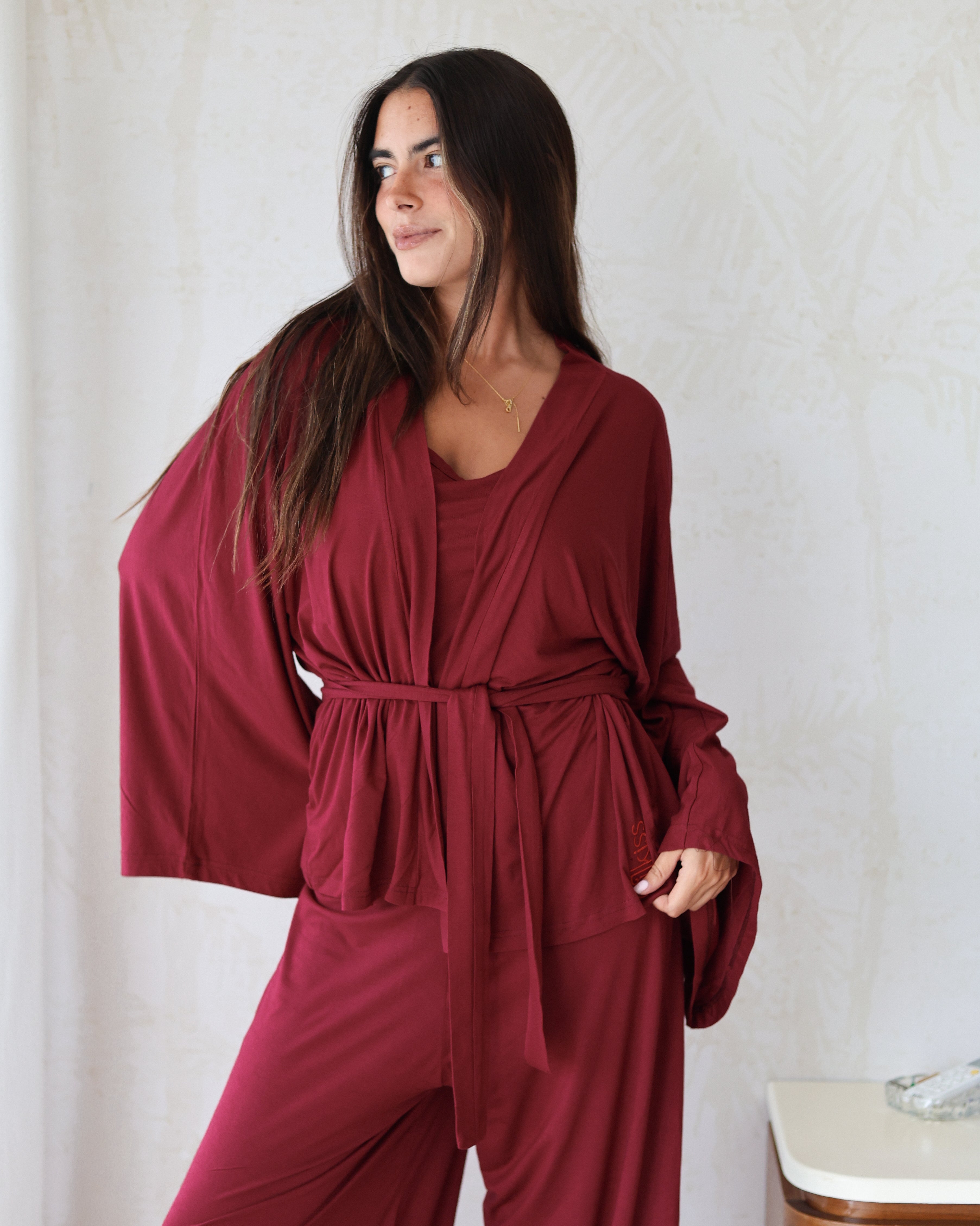 Don’t disturb pj- 3 piece set -Cherry kiss