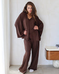 Don’t disturb pj- 3 piece set -Dark chocolate