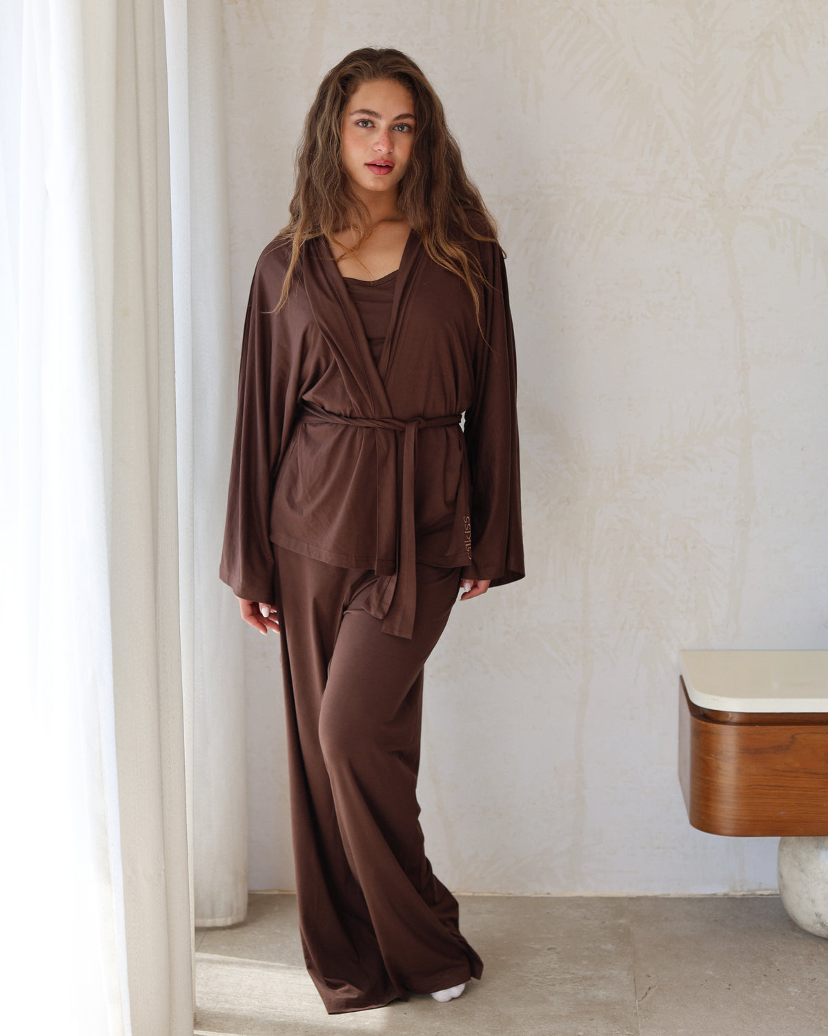 Don’t disturb pj- 3 piece set -Dark chocolate