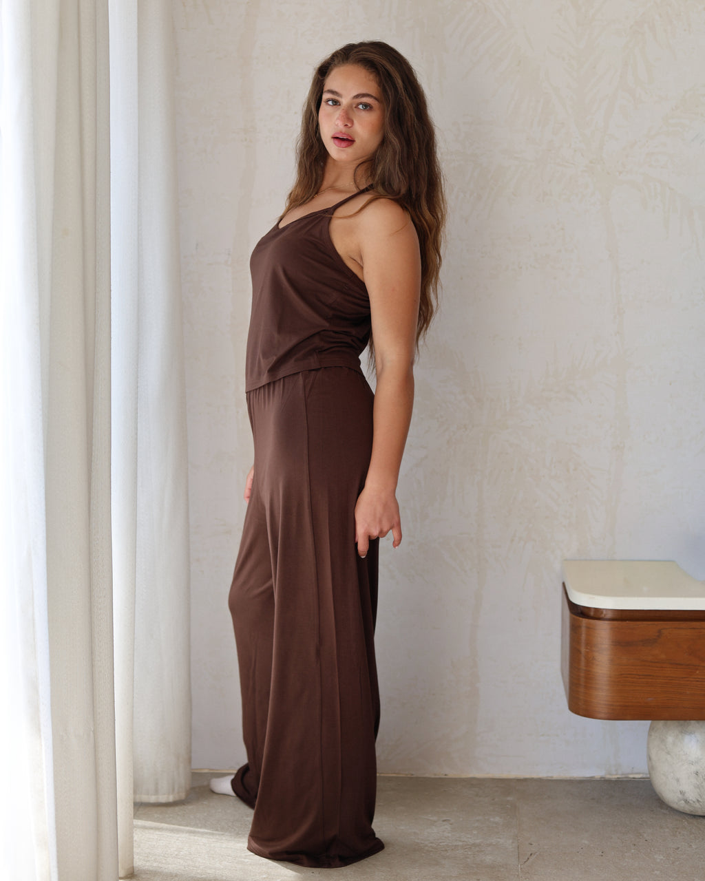 Don’t disturb pj- 3 piece set -Dark chocolate