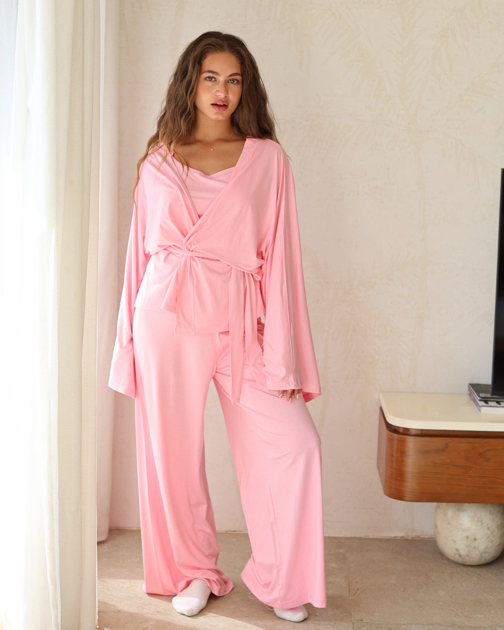 Don’t disturb pj- 3 piece set -  strawberry cream